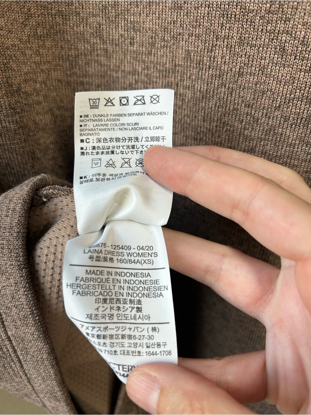 Arcteryx Laina Dress Size XS in Jute Heather - Picture 6 of 8